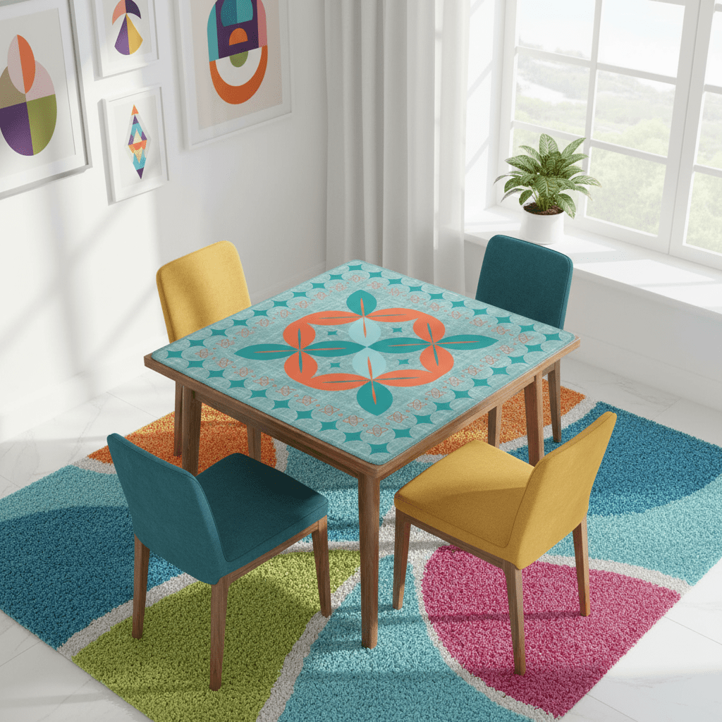 Modern Scandinavian Nord Still Mahjong Mat - Splash of Color Co.