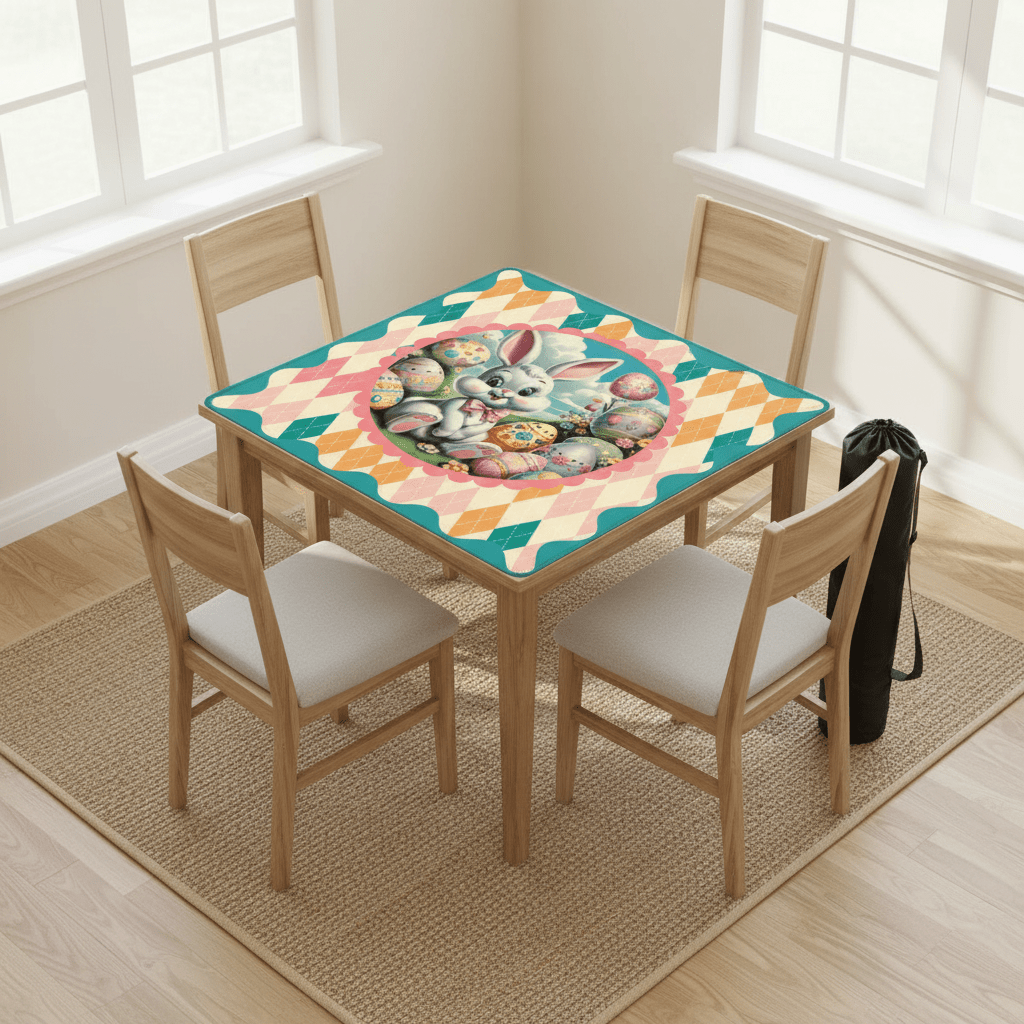 Hippity Hop Spring Bunny Mahjong Mat - Splash of Color Co.