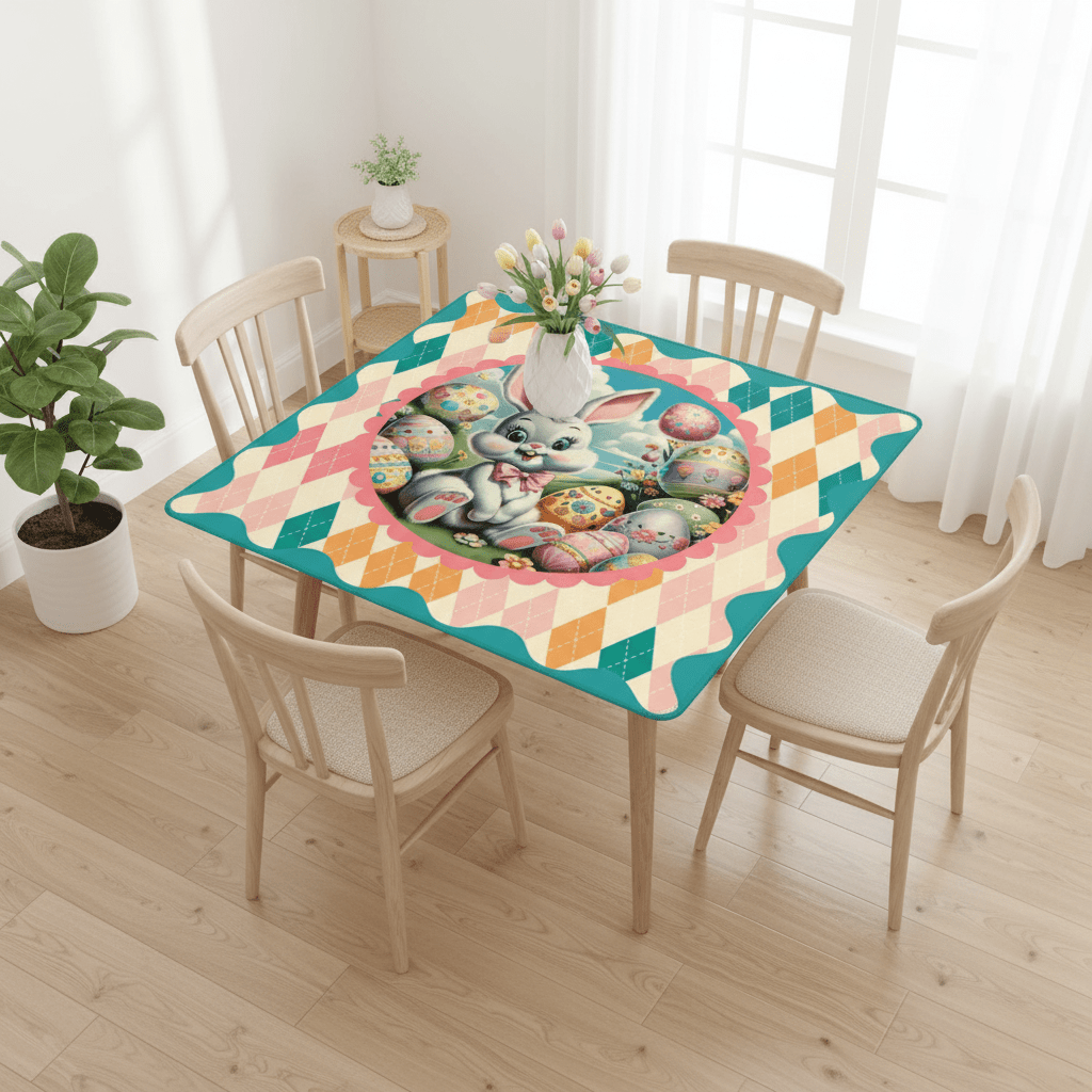 Hippity Hop Spring Bunny Mahjong Mat - Splash of Color Co.