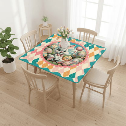 Hippity Hop Spring Bunny Mahjong Mat - Splash of Color Co.