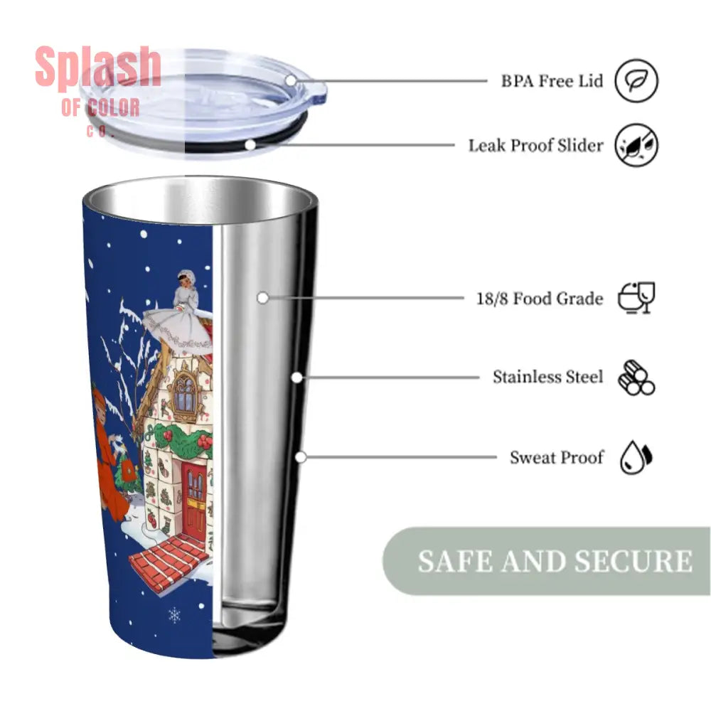 Stainless Steel Insulated Tumblers with Lid & Straw (20oz) One Size Drinkware