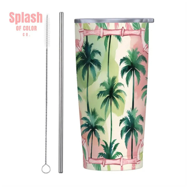 Stainless Steel Insulated Tumblers with Lid & Straw (20oz) One Size Drinkware