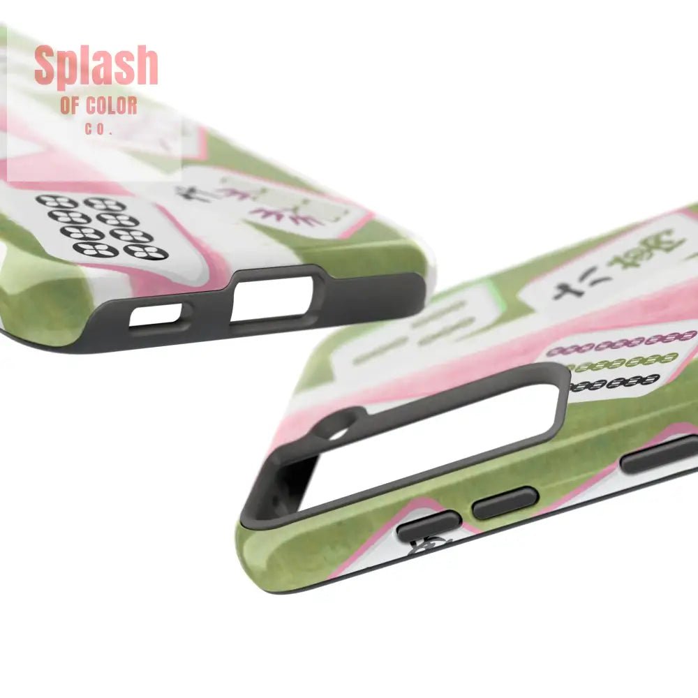 Stylish Mahjong Phone Case Durable Mobile Cover for Gamers Unique Gifts for Game Lovers Fun Accessory for Phone