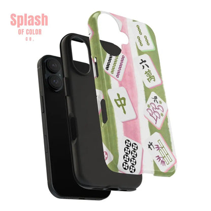 Stylish Mahjong Phone Case, Durable Mobile Cover for Gamers, Unique Gifts for Game Lovers, Fun Accessory for Phone Protection - Splash of Color co.