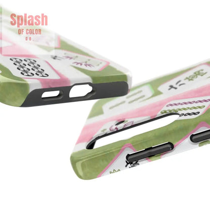 Stylish Mahjong Phone Case, Durable Mobile Cover for Gamers, Unique Gifts for Game Lovers, Fun Accessory for Phone Protection - Splash of Color co.