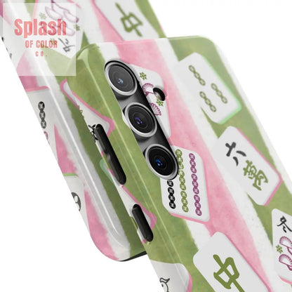 Stylish Mahjong Phone Case, Durable Mobile Cover for Gamers, Unique Gifts for Game Lovers, Fun Accessory for Phone Protection - Splash of Color co.
