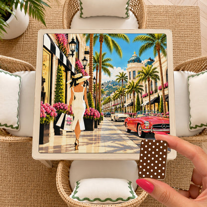 Big Mistake On Rodeo Drive Mahjong Mat Sleek Surface - Splash Of Mahj And Color Co.