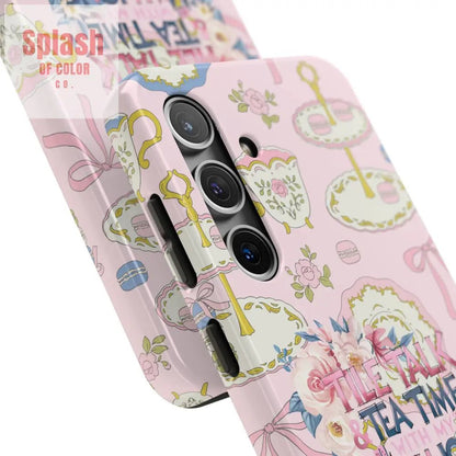 Tea Time Mahjong Phone Case - Stylish Tough Phone Case for Gamers, Tea Lovers, Unique Gift, Protection, Fun Design - Splash of Color co.