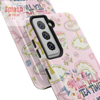 Tea Time Mahjong Phone Case - Stylish Tough Phone Case for Gamers, Tea Lovers, Unique Gift, Protection, Fun Design - Splash of Color co.