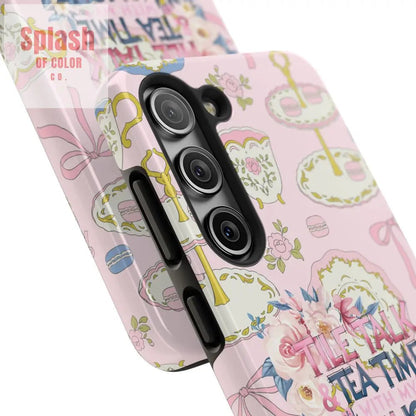 Tea Time Mahjong Phone Case Stylish Tough Phone Case for Gamers Tea Lovers Unique Gift Protection Fun Design Phone Case