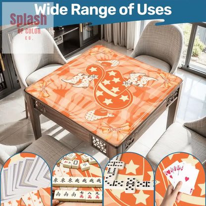 Tennessee Orange Country Cowboy Hat And Boots State Pride Mahjong Mat - Daily Accessories