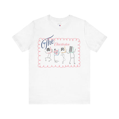 The Charleston Shirt Mahjong Tee Whimsical Graphic T-Shirt Dancing Tiles Mahj Mom Game Lover Mahj Group Gift Shirt