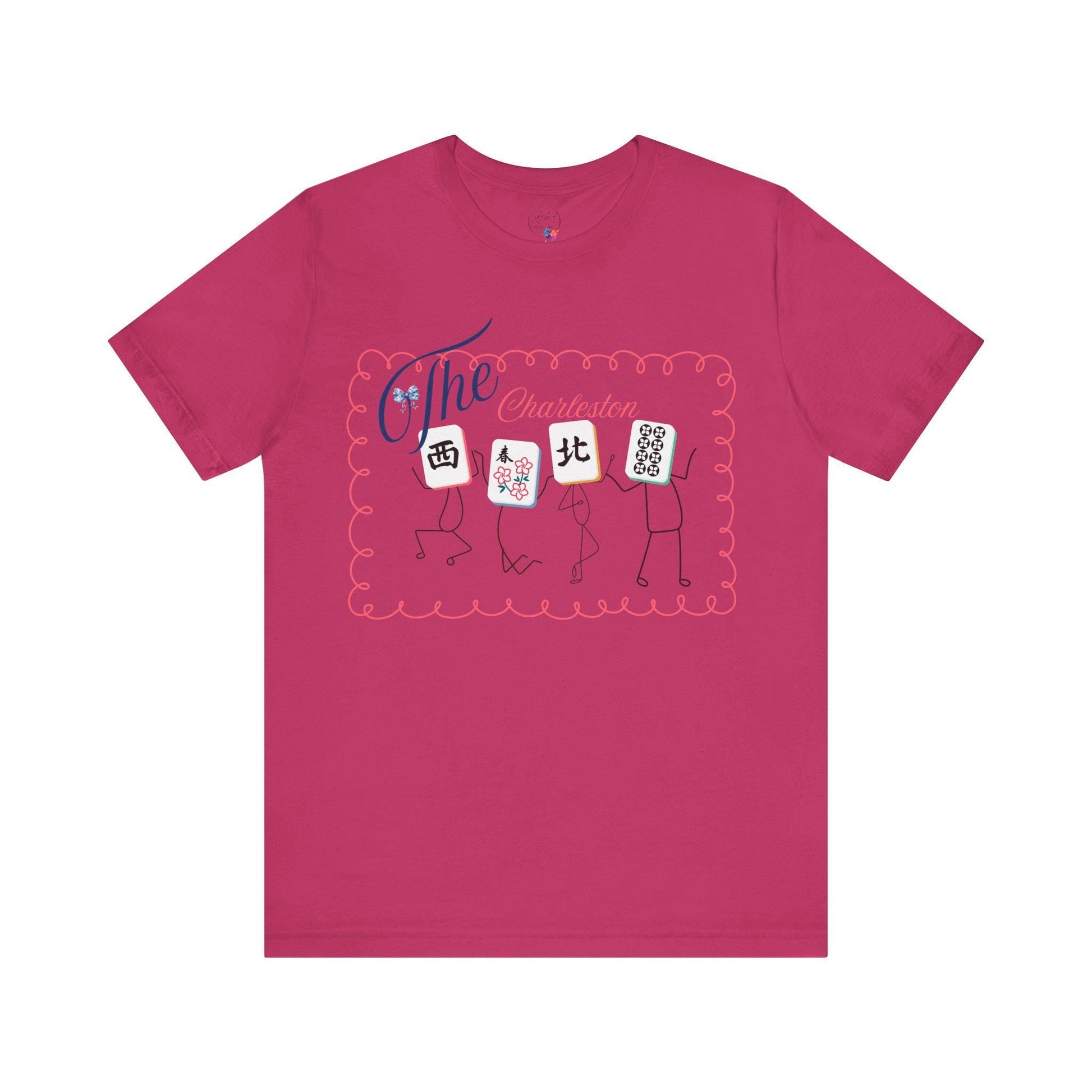 The Charleston Shirt Mahjong Tee Whimsical Graphic T-Shirt Dancing Tiles Mahj Mom Game Lover Mahj Group Gift Shirt