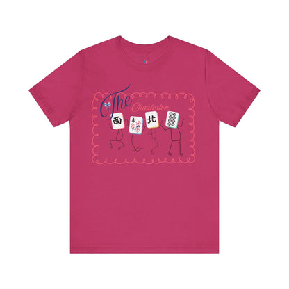 The Charleston Shirt Mahjong Tee Whimsical Graphic T-Shirt Dancing Tiles Mahj Mom Game Lover Mahj Group Gift Shirt
