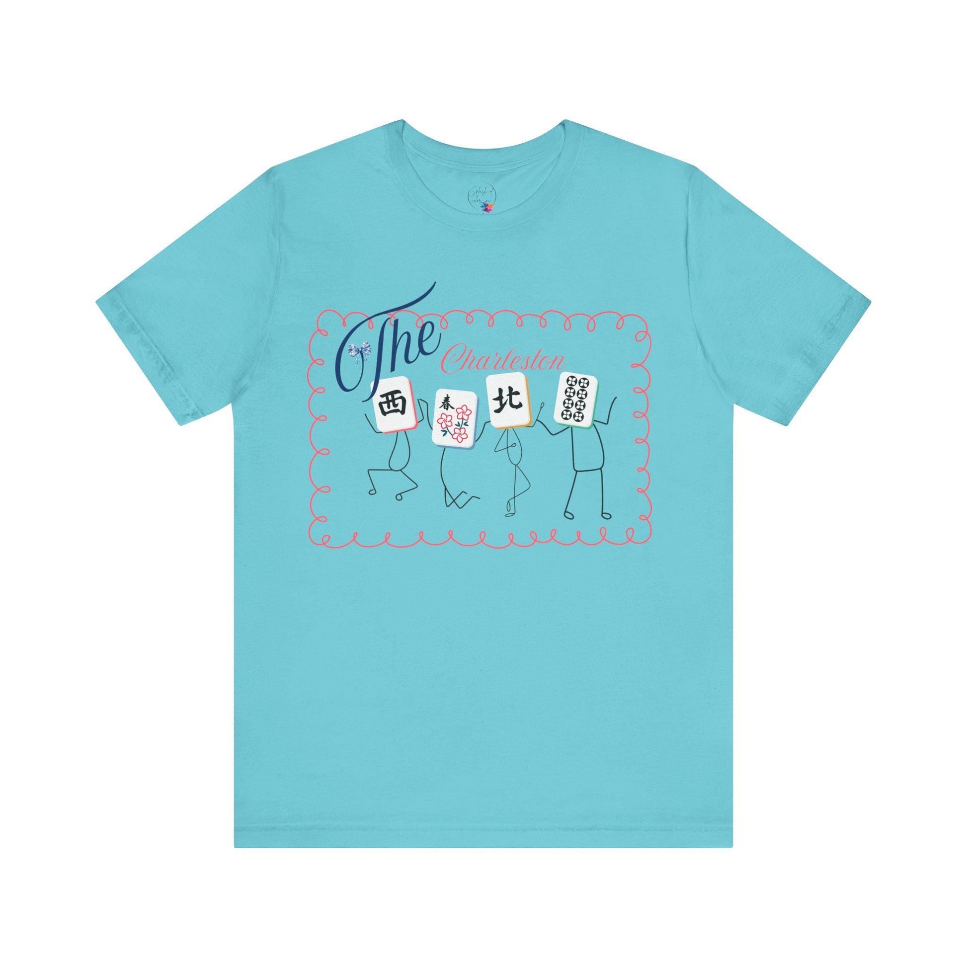 The Charleston Shirt Mahjong Tee Whimsical Graphic T-Shirt Dancing Tiles Mahj Mom Game Lover Mahj Group Gift Shirt