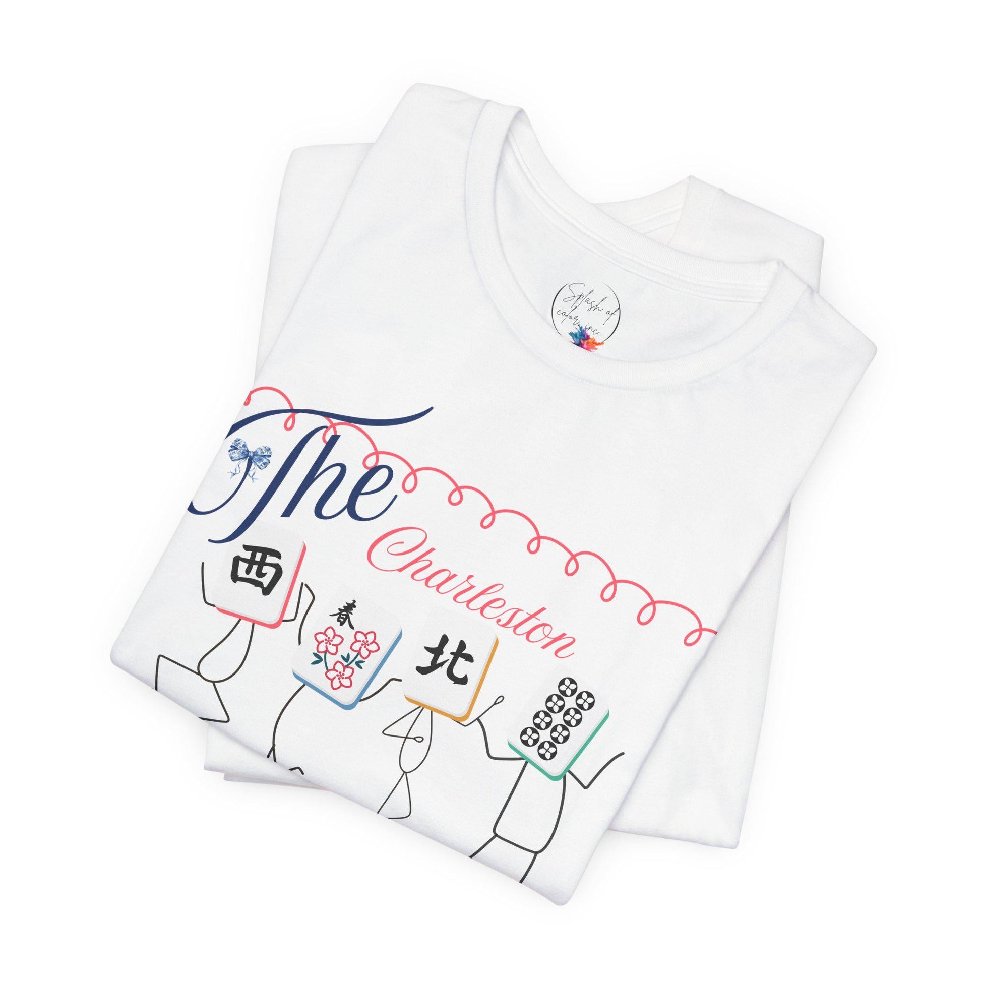The Charleston Shirt Mahjong Tee Whimsical Graphic T-Shirt Dancing Tiles Mahj Mom Game Lover Mahj Group Gift Shirt