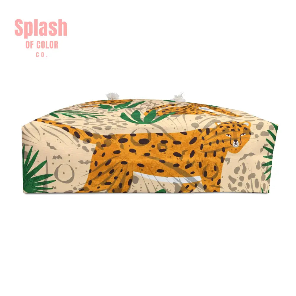 The Tigeress Quintessential Animal Print Modern Mahjong Tile Tote Bag Mahj Accessory Bag - 24’’ × 13’’ - Bags