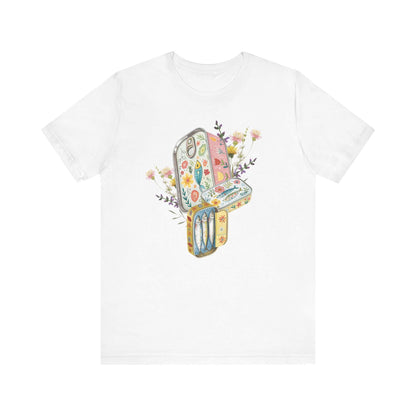 Tinned Fish Sardine Floral T-Shirt Bohemian Style Tee Casual Summer Shirt Gift for Nature Lovers Trendy Graphic Top