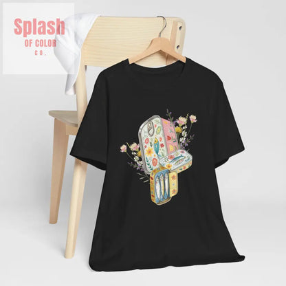 Tinned Fish Sardine Floral T-Shirt Bohemian Style Tee Casual Summer Shirt Gift for Nature Lovers Trendy Graphic Top