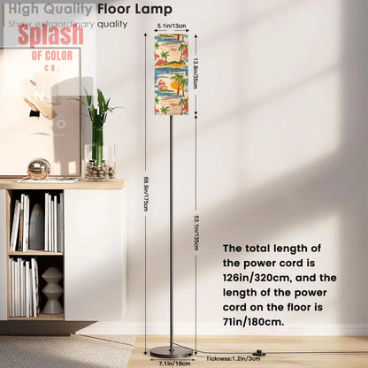 Tropical Florida Beach Heritage Collection Modern Floor Lamp One Size Floor Lamps