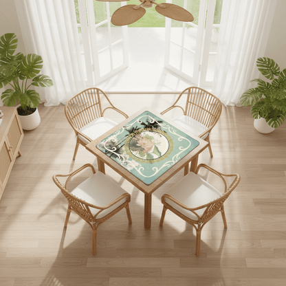 Sage Island Imperial Palm Heritage Collection Mahjong Mat - Splash of Color Co.