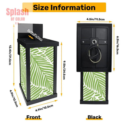 Tropical Paradise Green Asian Zen Garden Patio Wall Light Sconce - One Size - Wall Lighting