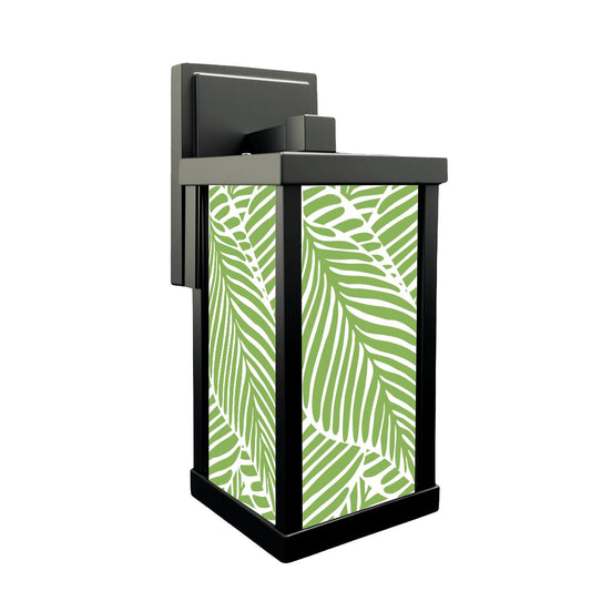 Tropical Paradise Green Asian Zen Garden Patio Wall Light Sconce - One Size - Wall Lighting