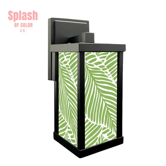 Tropical Paradise Green Asian Zen Garden Patio Wall Light Sconce - One Size - Wall Lighting
