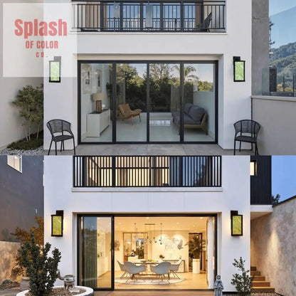 Tropical Paradise Green Asian Zen Garden Patio Wall Light Sconce - One Size - Wall Lighting