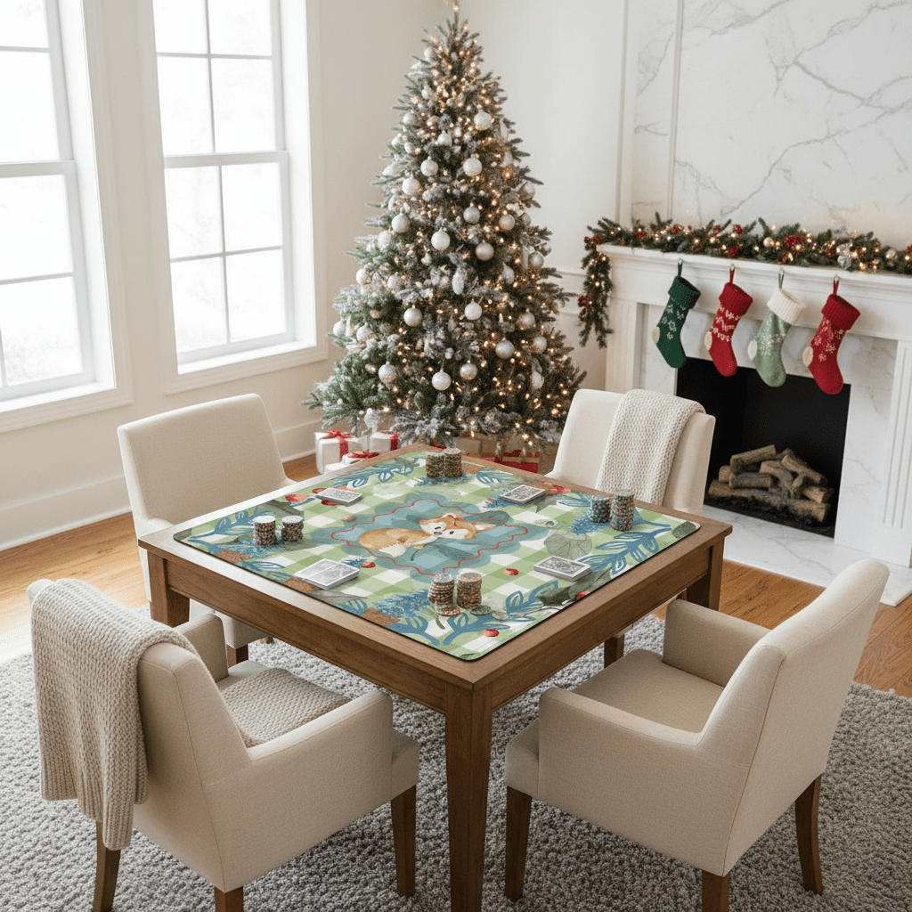 Foxie Moxie Woodland Holiday Winter Mahjong - Splash of Color Co.