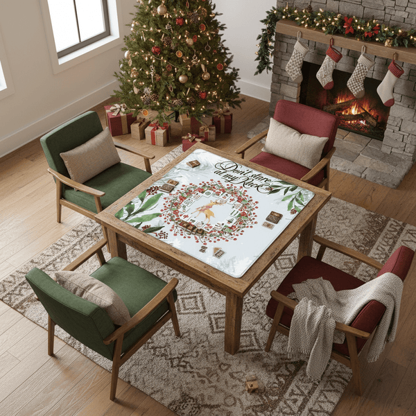 Funny Mahjong Christmas Mat, Don't Stare At My Rack - Splash of Color Co.