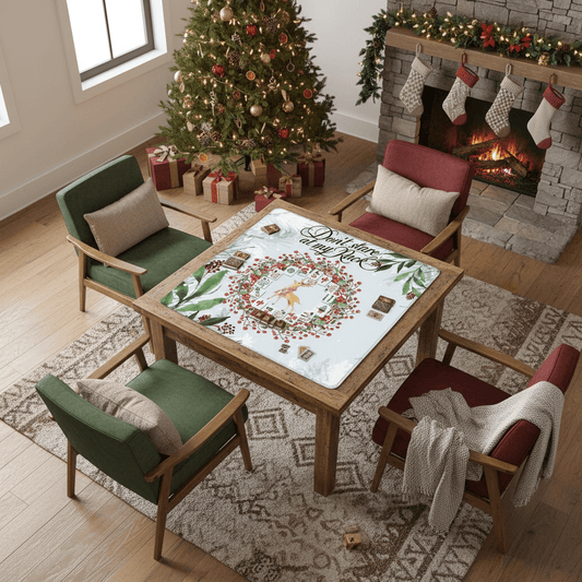 Funny Mahjong Christmas Mat, Don't Stare At My Rack - Splash of Color Co.