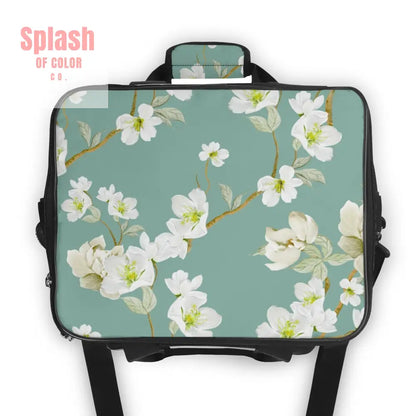 Whimsical Dogs Playing Mahjong Floral Asian Designed Cooler Bag For Game Nights Or Pool Side
