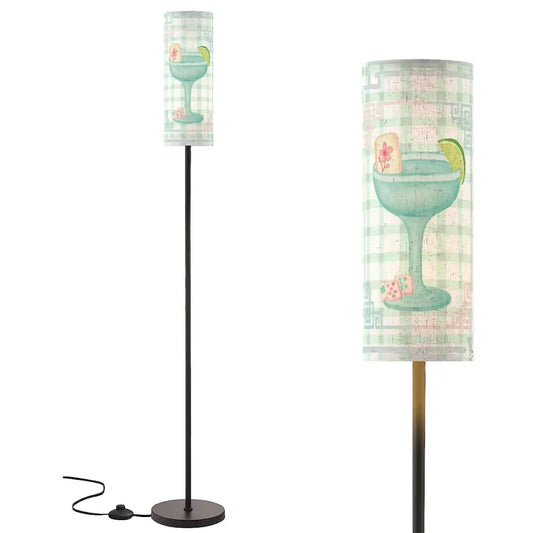 Whimsical Watercolor Mahjong Lover Reading Nook Modern Floor Lamp One Size Floor Lamps