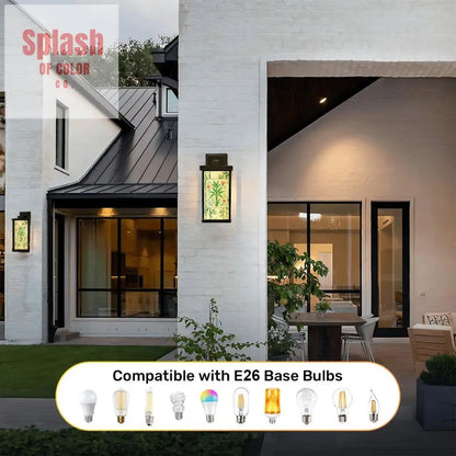 Zen Garden Green Bamboo Floral Bamboo Tree Asian Garden Patio Wall Light Sconce - One Size - Wall Lighting